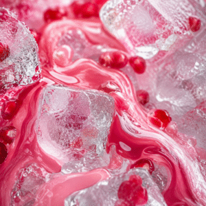 Strawberry Pomegranate Ice-Soda